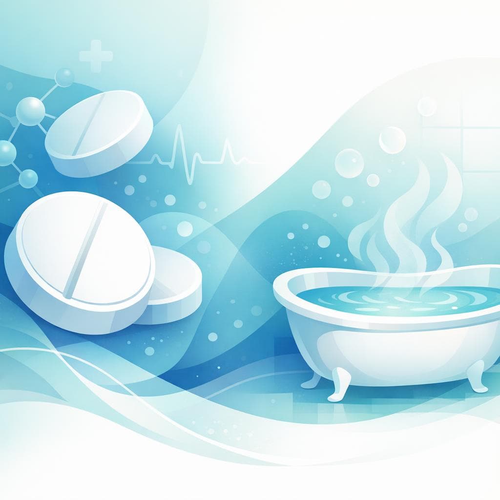 Medical illustration for Hot baths and aspirin: safety, risks, and precautions - Persly Health Information