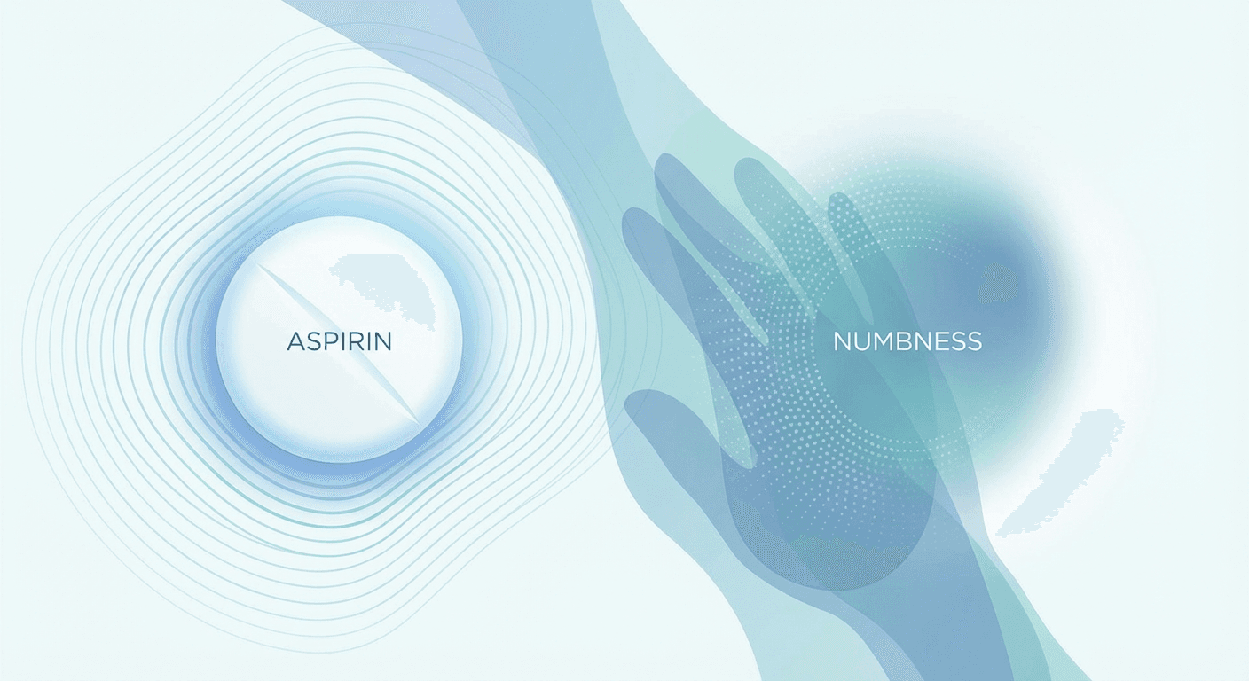 Medical illustration for Can aspirin cause numbness and how to manage it - Persly Health Information