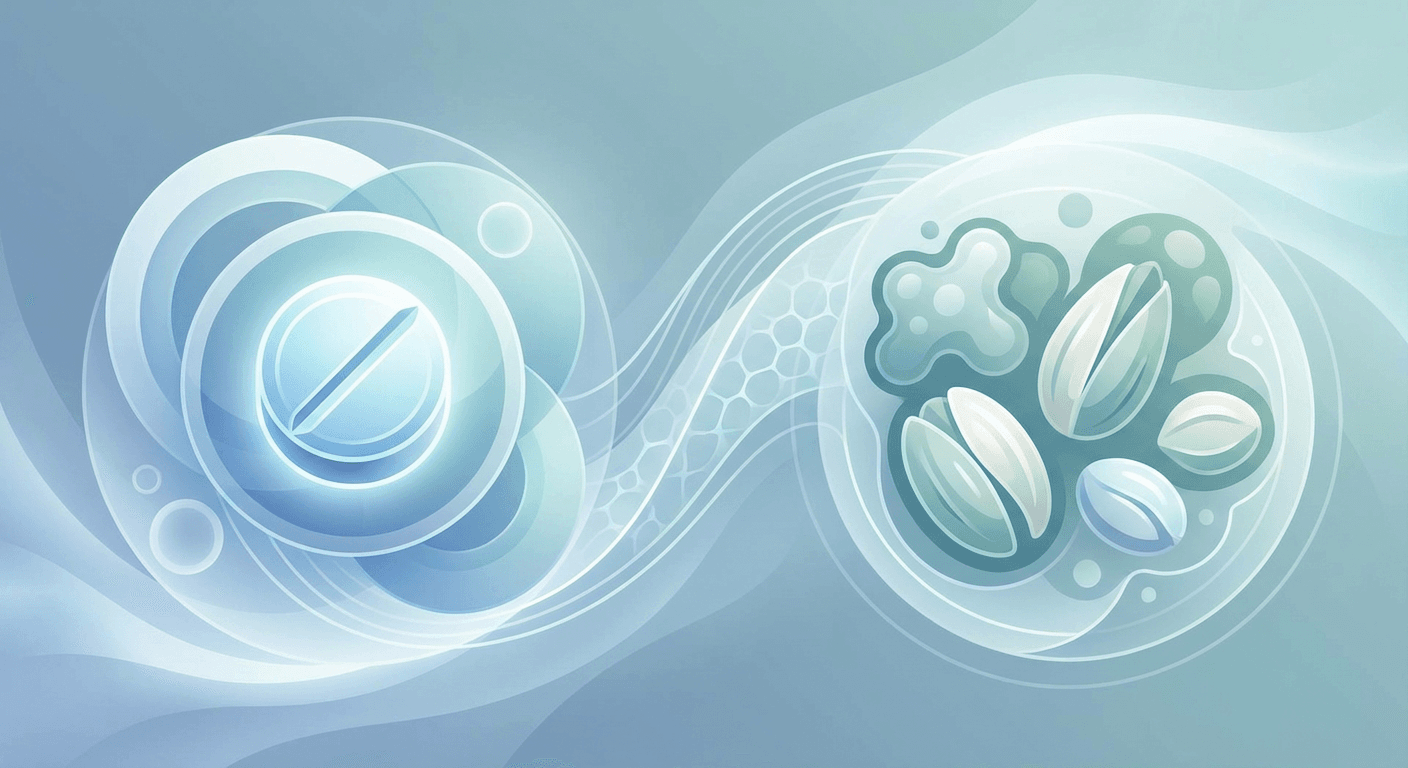 Medical illustration for 아스피린 복용 중 견과류 먹어도 될까요? 상호작용 안내 - Persly Health Information