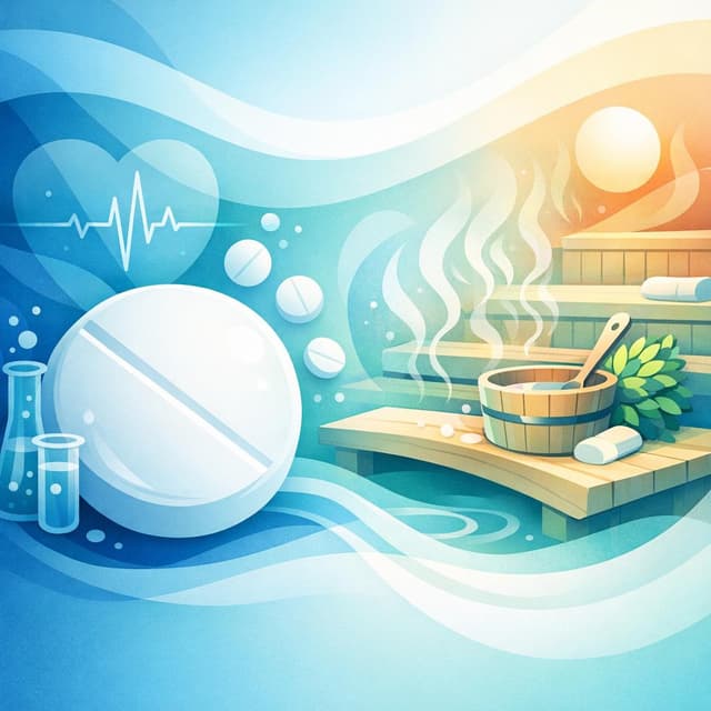 Is it safe to use a sauna while taking aspirin?