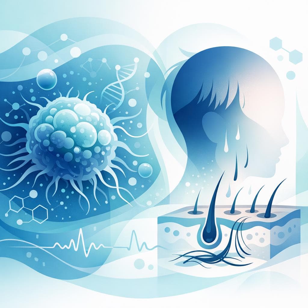 Medical illustration for Is Hair Loss Common in Cancer? Causes and Care - Persly Health Information