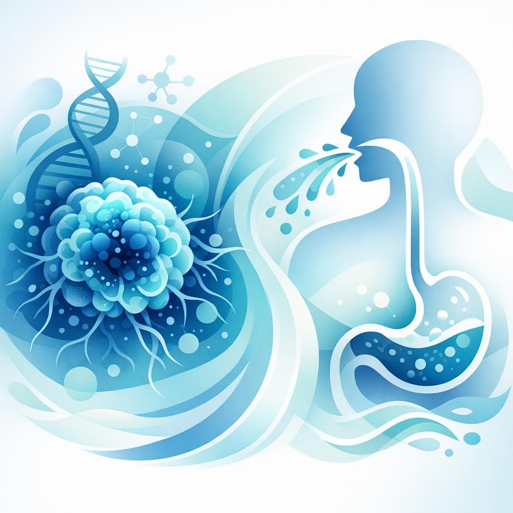 Medical illustration for ¿El vómito es común en el cáncer? Causas y manejo - Persly Health Information