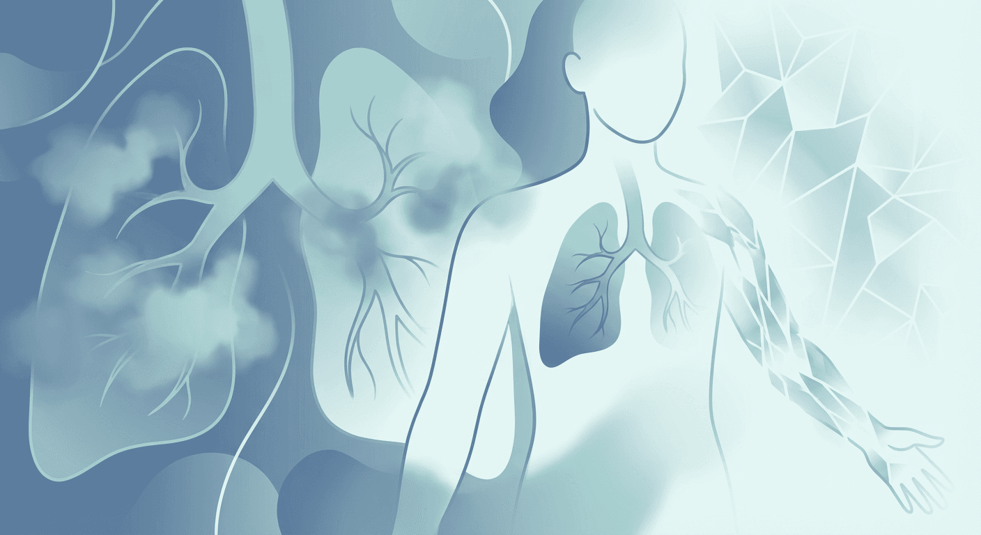 Medical illustration for Based on NIH | Can COPD cause numbness or tingling in the hands or feet, what underlying complications might explain this symptom, and when should it be evaluated by a doctor? - Persly Health Information