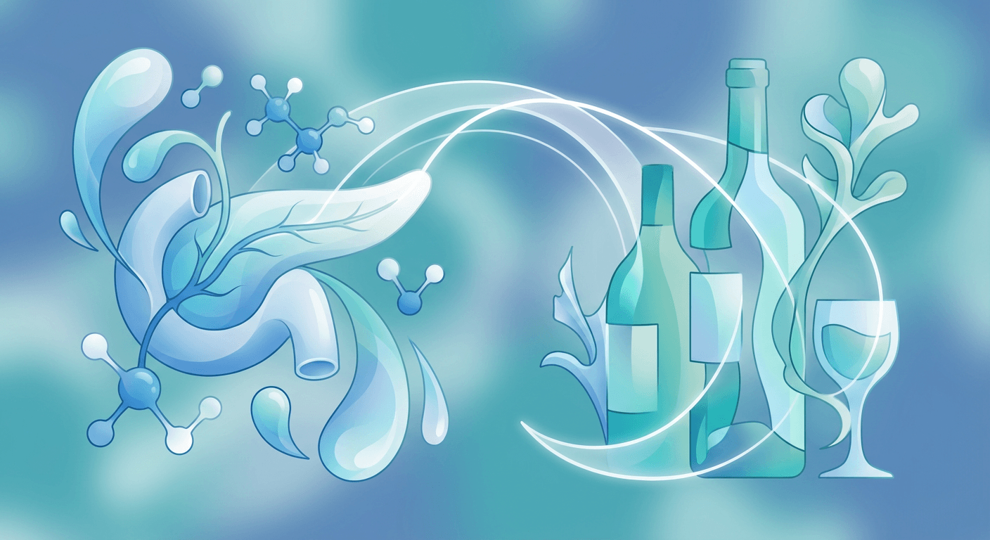 Medical illustration for 米国NIHの資料に基づく | 糖尿病の人がアルコールを飲むと低血糖を起こしやすいって本当ですか？ - Persly Health Information