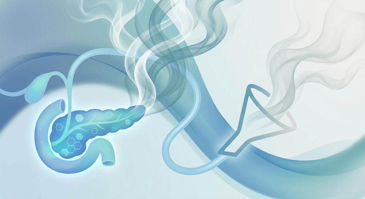 Medical illustration for 米国CDCの資料に基づく | 喫煙は糖尿病の発症リスクを高めますか？ - Persly Health Information