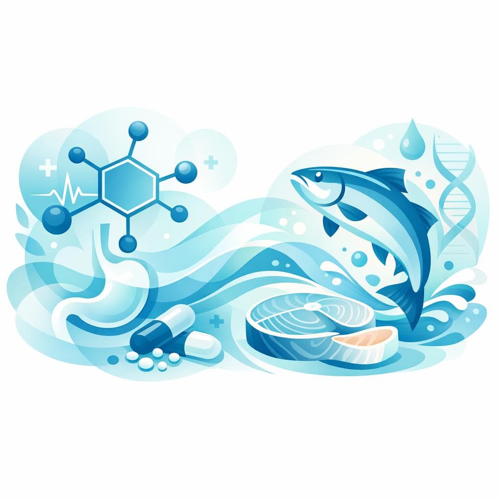 Medical illustration for 이부프로펜 복용 중 연어 먹어도 되나요? 상호작용 안내 - Persly Health Information