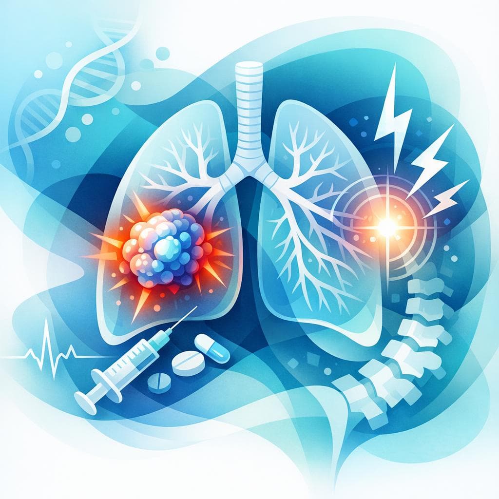 Medical illustration for Lung Cancer Pain: How Common, Causes, and Care - Persly Health Information