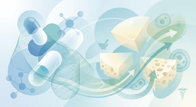 Is it safe to eat cheese while taking naproxen, or can dairy products affect its absorption or increase side effects?