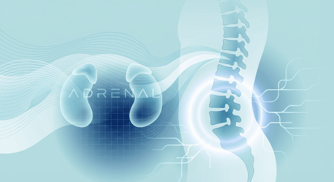 Medical illustration for 基于WHO资料 | 肾上腺癌会导致背部疼痛吗,其疼痛常见部位与性质如何,通常还会伴随哪些其他症状? - Persly Health Information