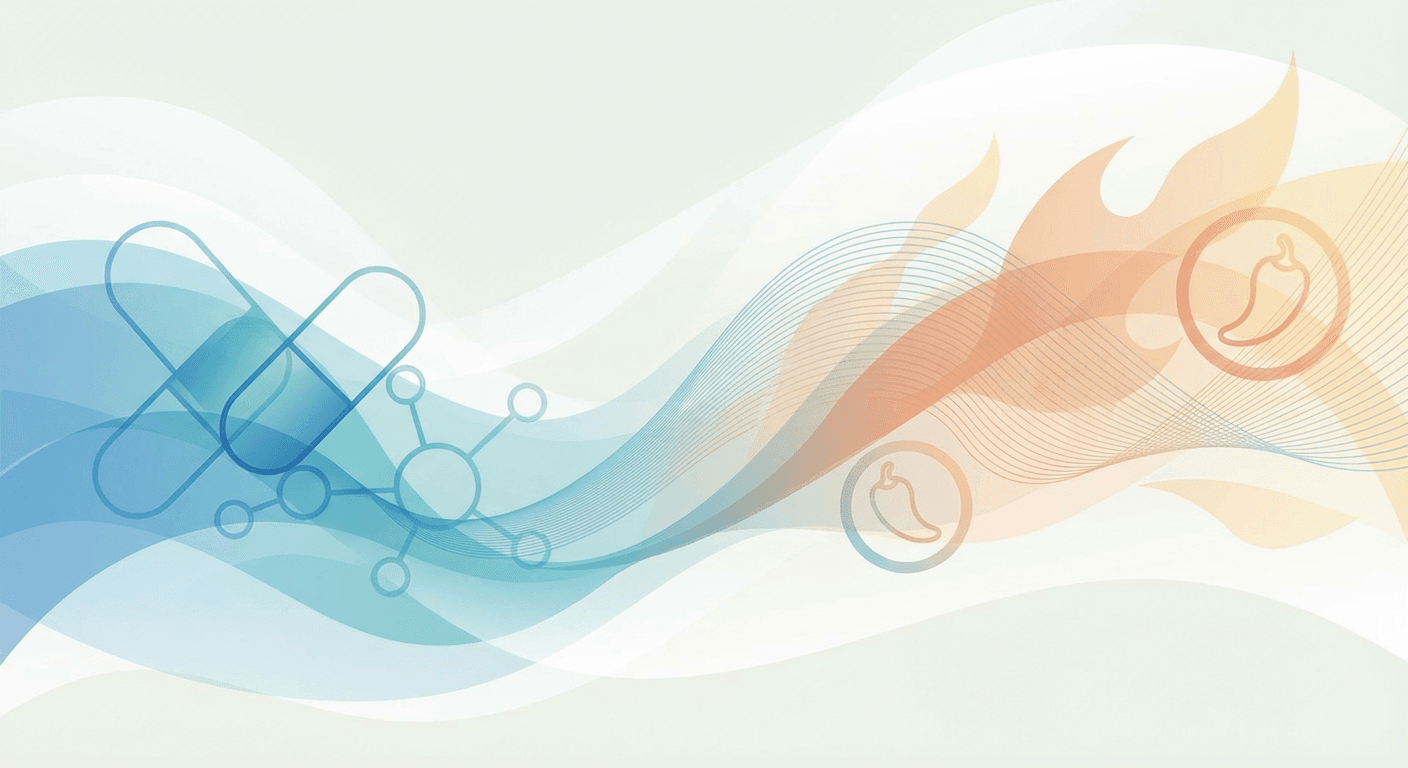 Medical illustration for Basado en EMA | ¿Puedo comer comida picante mientras tomo amlodipino, o existe alguna interacción o riesgo de efectos secundarios? - Persly Health Information