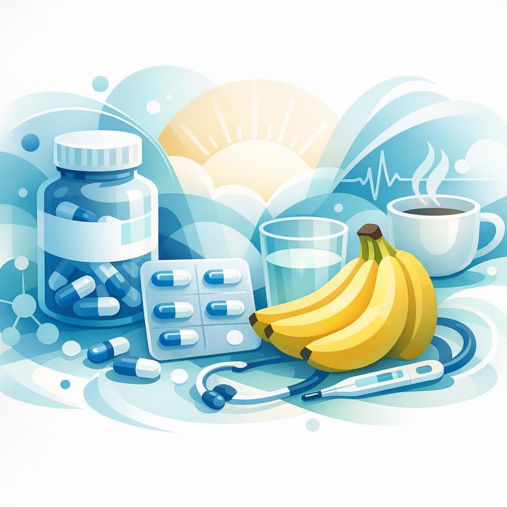 Medical illustration for 미국 NIH 자료 기반 | 아목시실린을 아침에 바나나와 함께 먹어도 약효나 흡수에 문제가 없나요? - Persly Health Information
