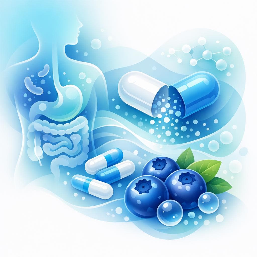 Medical illustration for Based on PubMed | Is it safe to eat blueberries after taking amoxicillin, or could they interfere with its effectiveness? - Persly Health Information