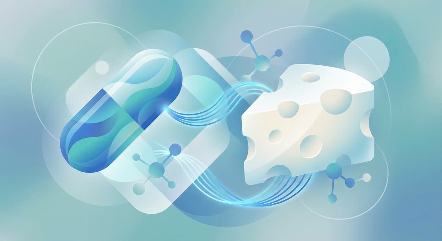 Medical illustration for 服用阿莫西林期间吃奶酪会影响药物吸收或导致不良反应吗? - Persly Health Information