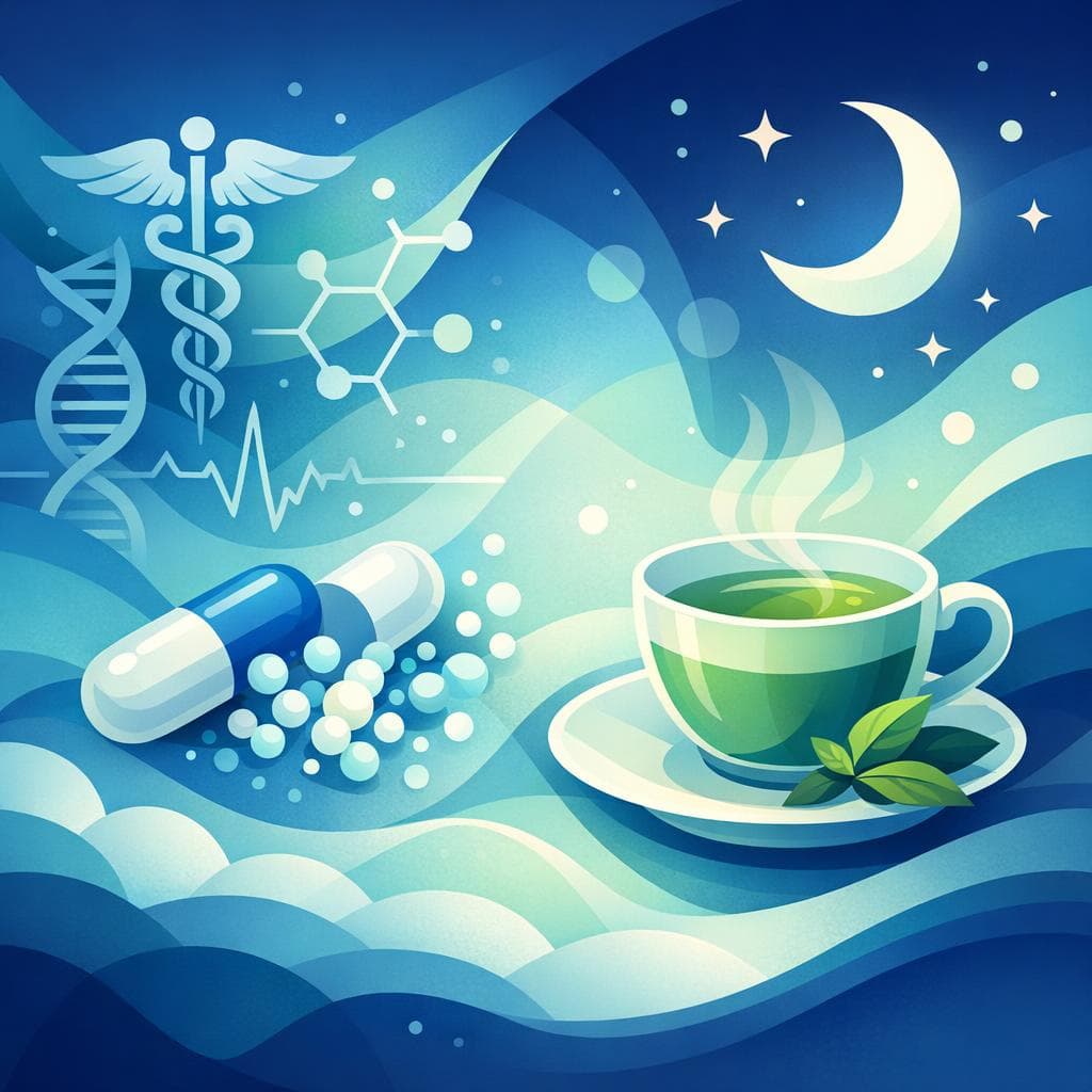 Medical illustration for Based on NIH | Does drinking green tea at night interact with Amoxicillin or reduce its effectiveness? - Persly Health Information