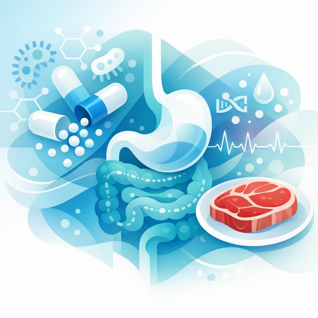 Medical illustration for Based on NIH | Is it safe to eat red meat after taking amoxicillin, or could it interfere with the antibiotic’s effectiveness or cause side effects? - Persly Health Information