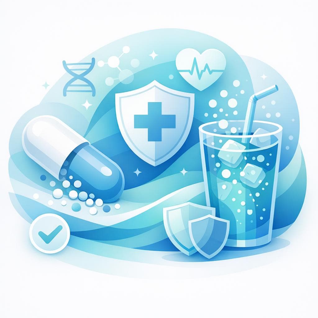 Medical illustration for Based on NIH | Is it safe to drink soda while taking amoxicillin, or can soft drinks interfere with its effectiveness or increase side effects? - Persly Health Information