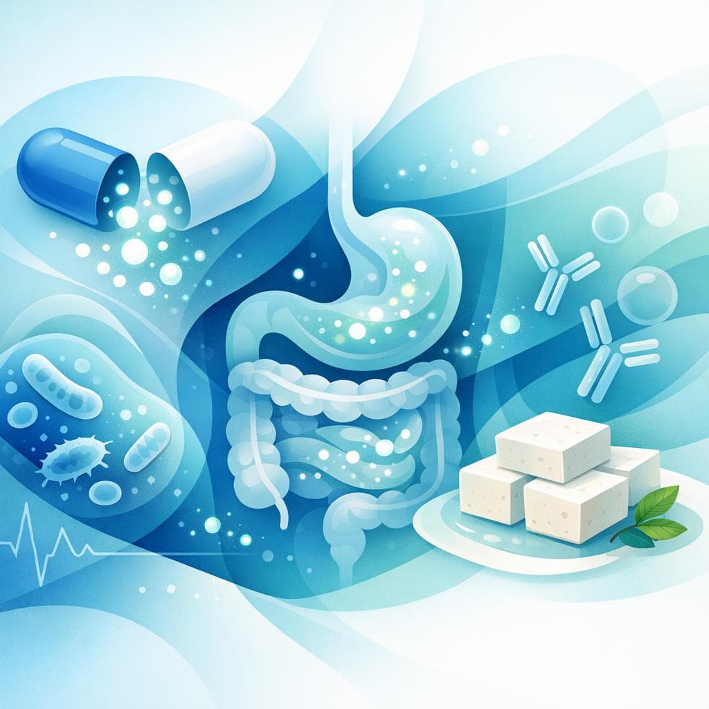 Medical illustration for Based on PubMed | Is it okay to eat tofu after taking amoxicillin, or could it affect the antibiotic’s absorption or effectiveness? - Persly Health Information