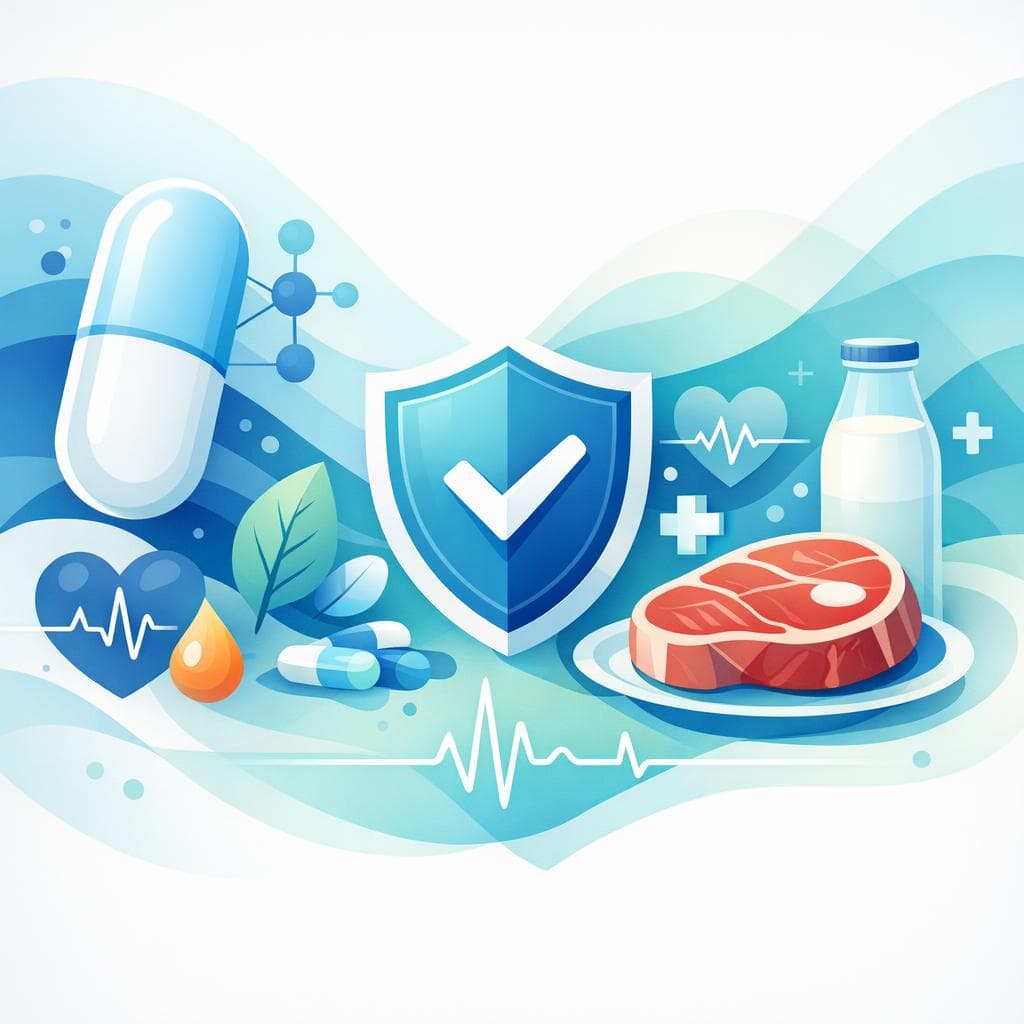 Medical illustration for Based on NIH | Is it safe to eat beef every day while taking atorvastatin, or could it interfere with the medication or increase side effects? - Persly Health Information