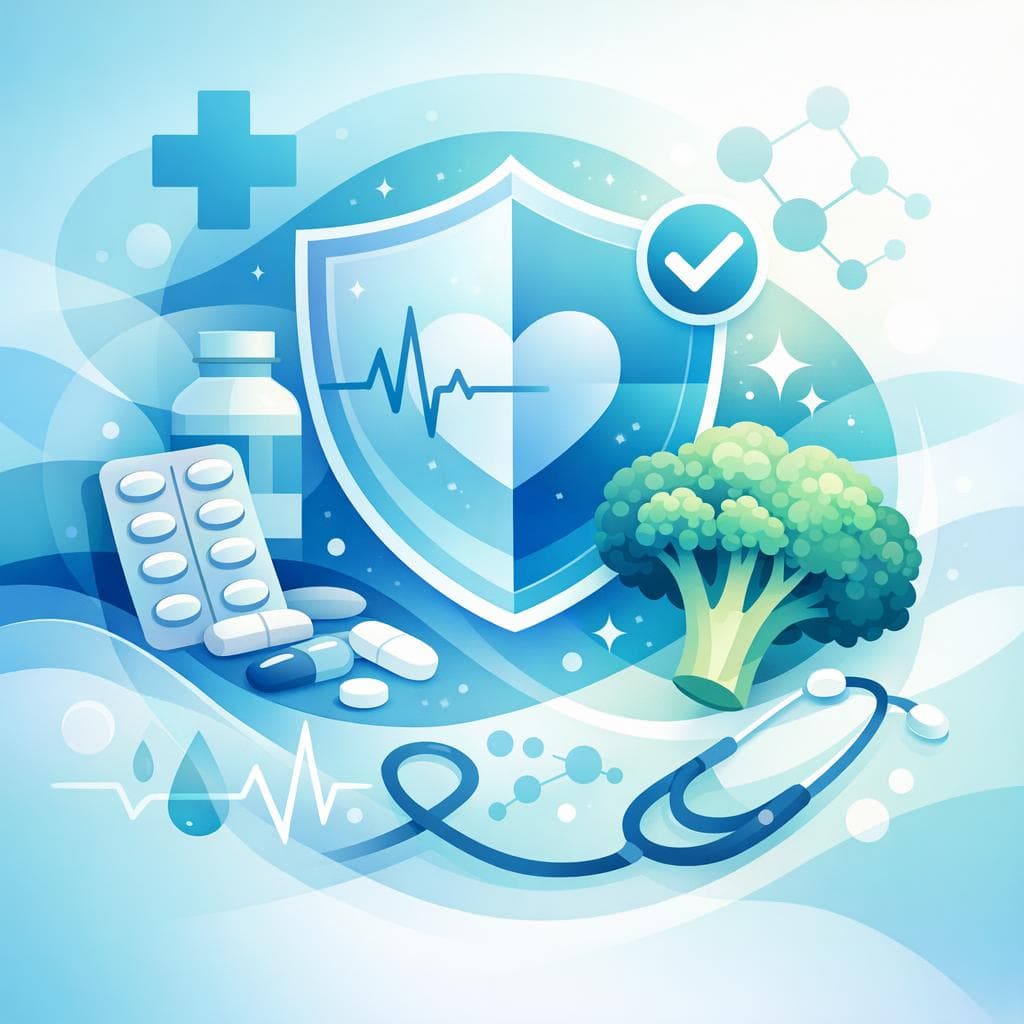 Medical illustration for Based on PubMed | Is it safe to eat broccoli daily while taking atorvastatin? - Persly Health Information