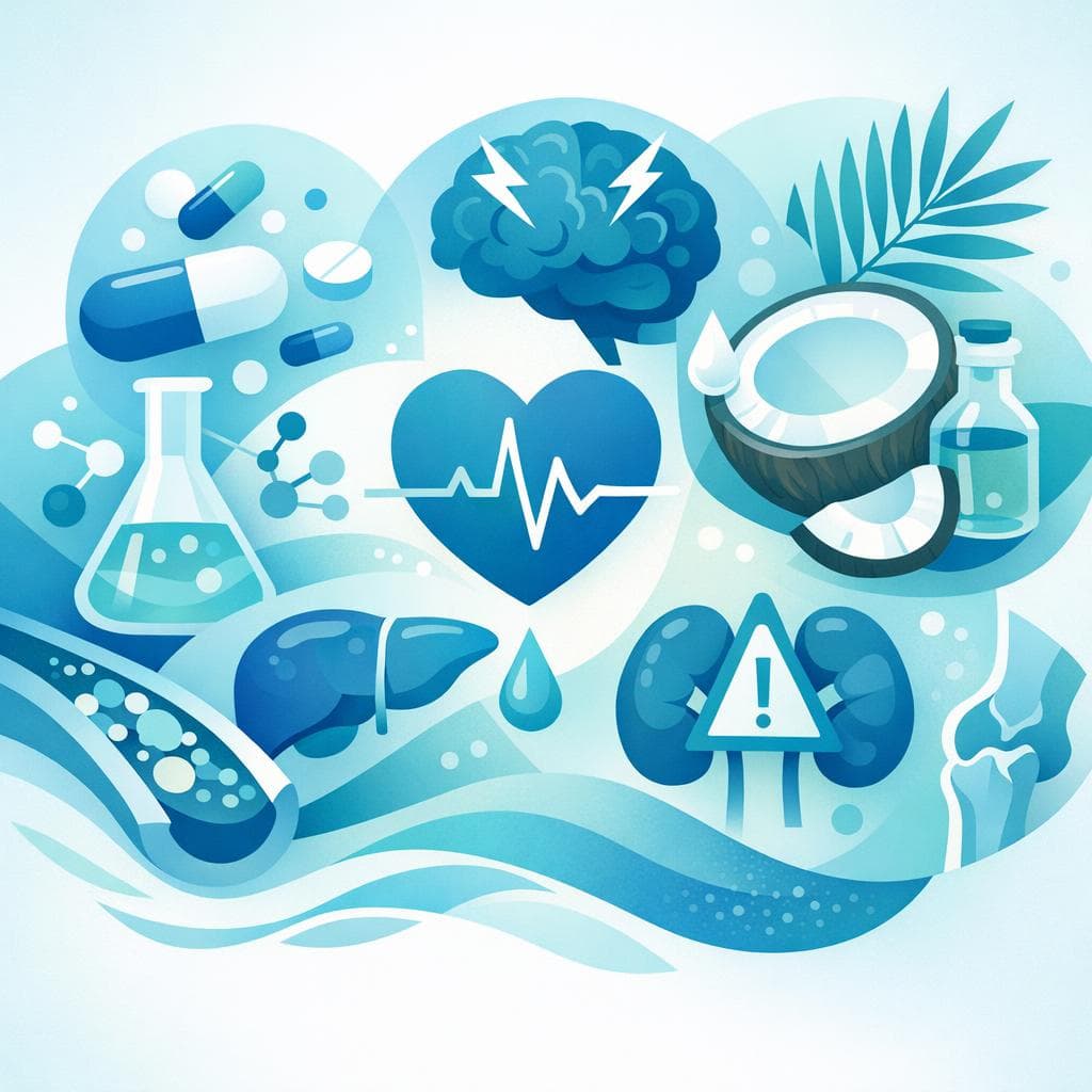 Medical illustration for Based on NIH | Does consuming coconut oil increase the risk of side effects or interact with atorvastatin? - Persly Health Information