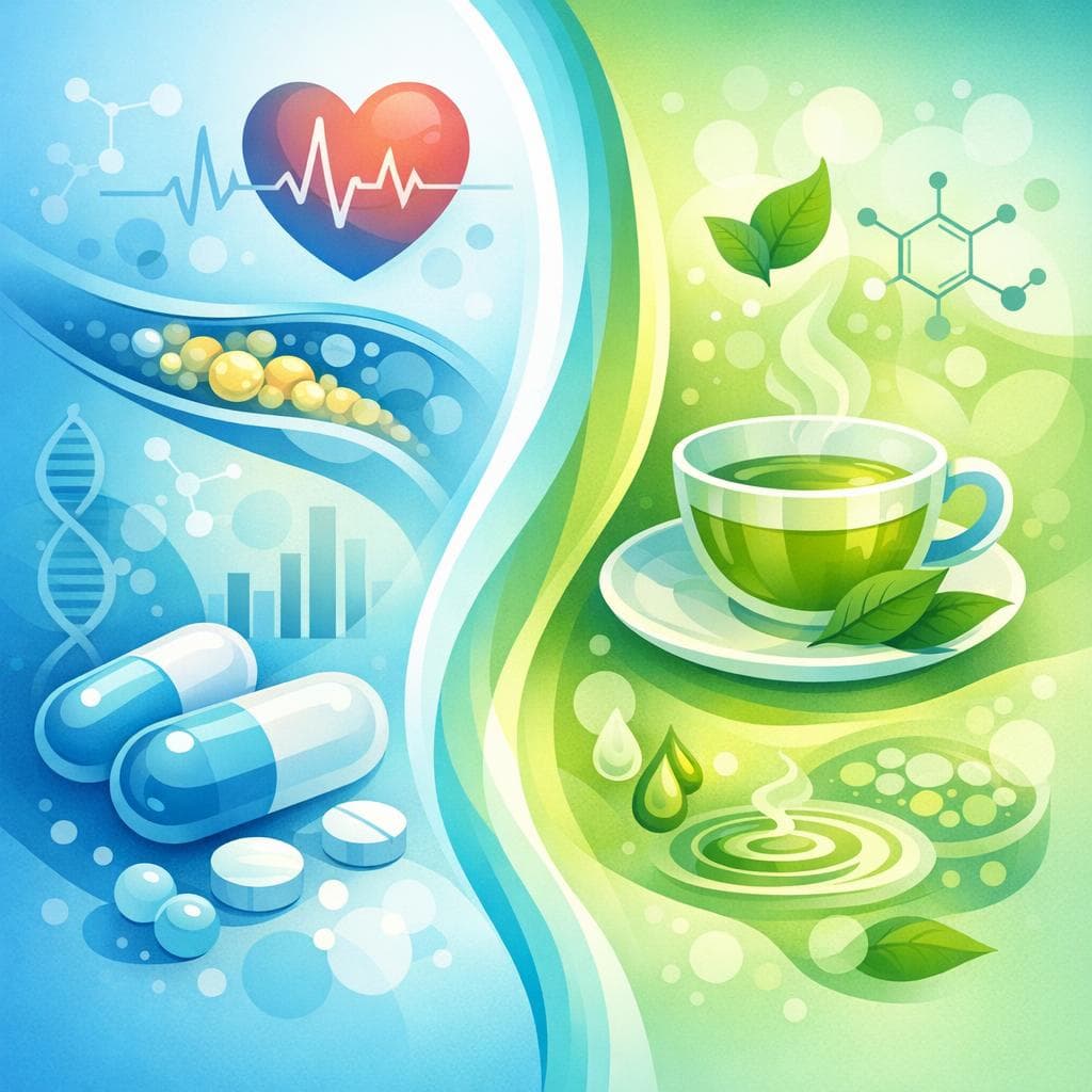 Medical illustration for Based on PubMed | Can I drink green tea right before taking atorvastatin, or could it interact and affect the medication’s effectiveness? - Persly Health Information