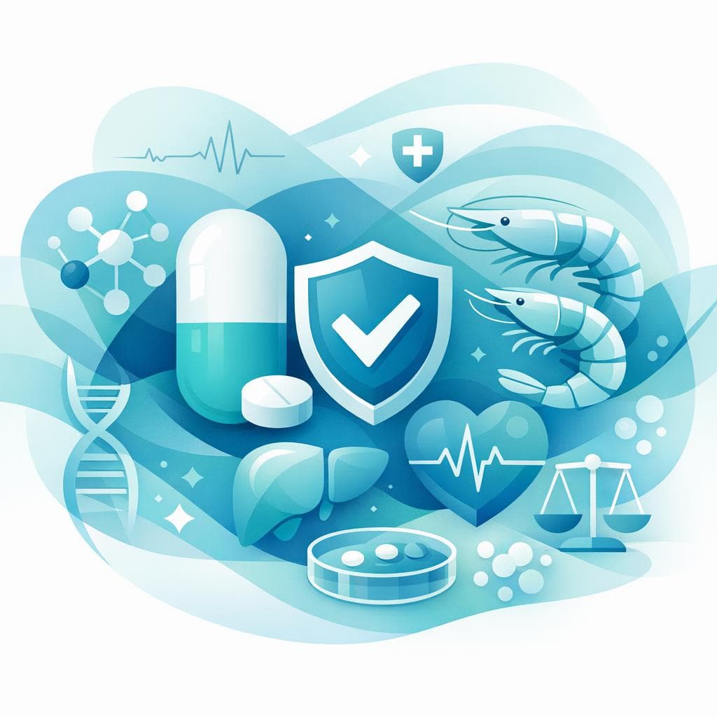 Medical illustration for Based on NIH | Is it safe to eat shrimp every day while taking atorvastatin, or is there any interaction or increased risk? - Persly Health Information