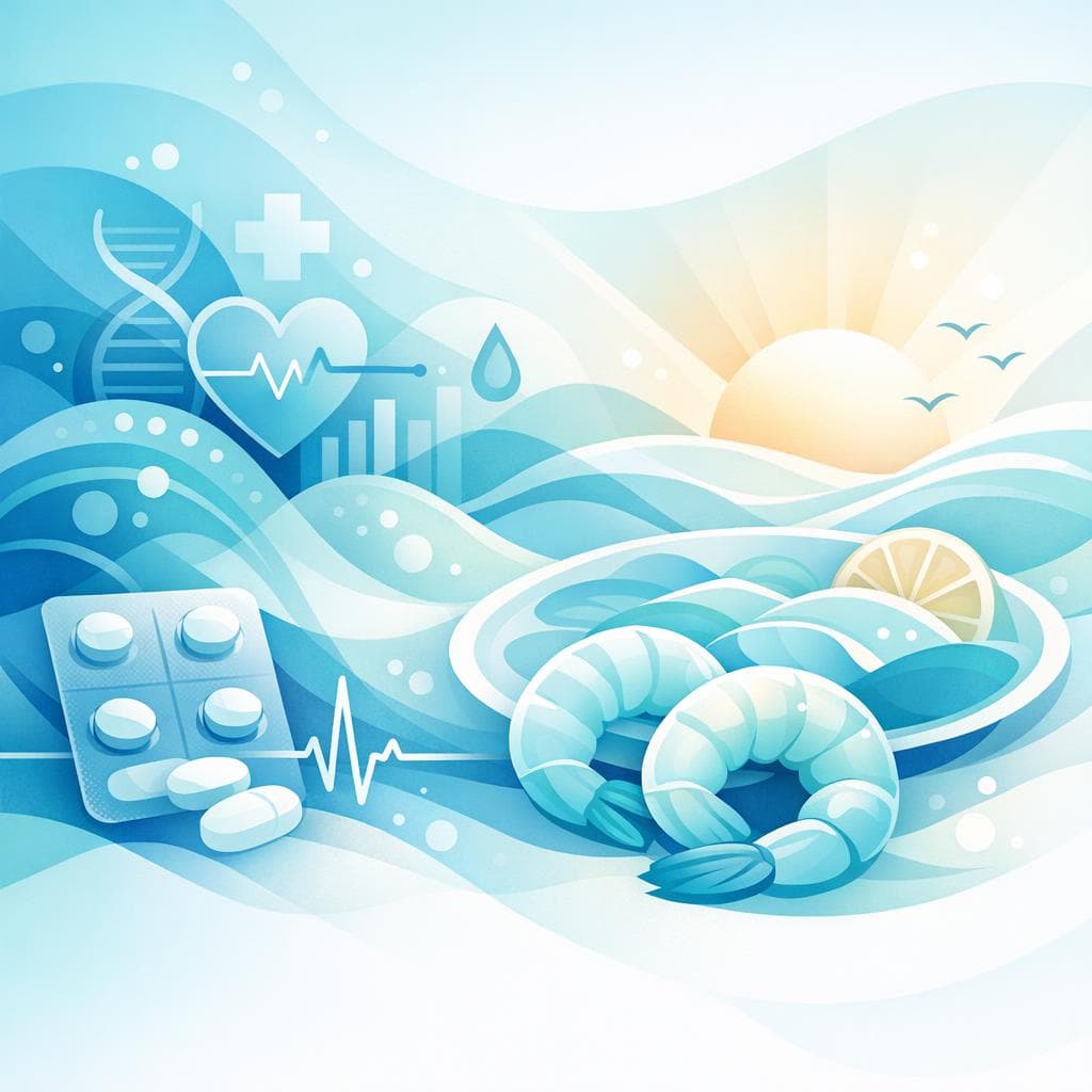 Medical illustration for 미국 NIH 자료 기반 | 아토르바스타틴을 복용 중인데 아침에 새우를 먹으면 약효나 부작용에 영향을 줄 수 있다는 말이 사실인가요? - Persly Health Information