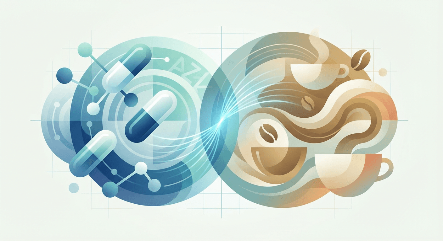 Medical illustration for Based on FDA | Is it safe to drink coffee while taking azithromycin, or can caffeine affect its absorption or effectiveness? - Persly Health Information