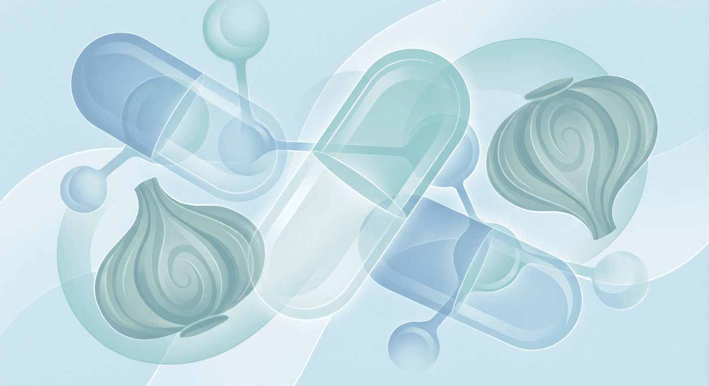 Medical illustration for 基于WHO资料 | 服用阿奇霉素期间能否食用大蒜或大蒜素补充剂,会不会影响药效或增加副作用风险? - Persly Health Information