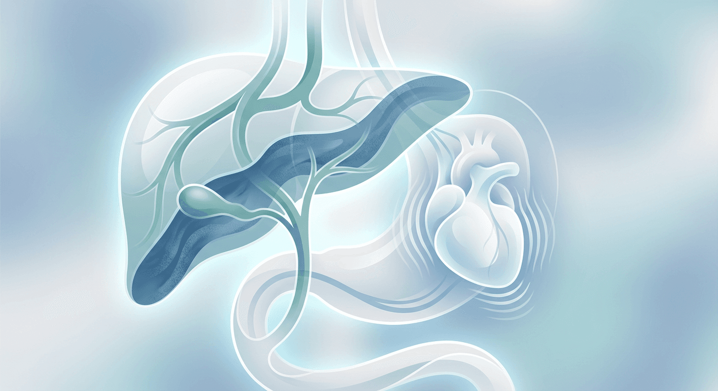 Medical illustration for WHOの資料に基づく | 胆管がんの症状として動悸はありますか? - Persly Health Information