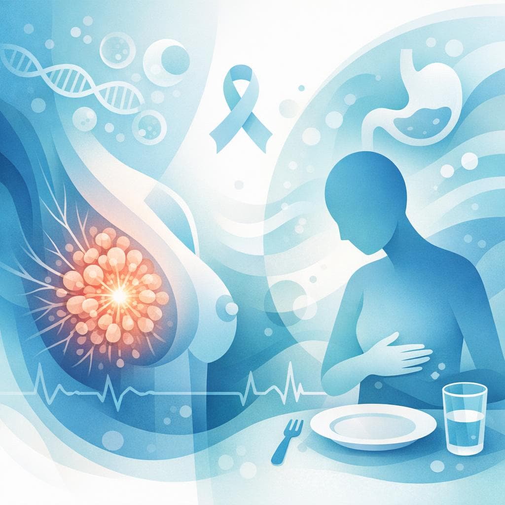Medical illustration for Appetite Loss in Breast Cancer: Causes and Care - Persly Health Information