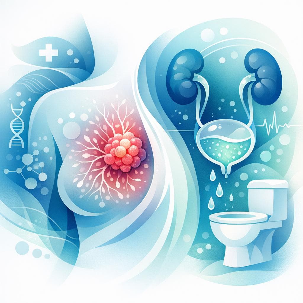 Medical illustration for 尿频与乳腺癌的关系:常见吗、原因与管理 - Persly Health Information