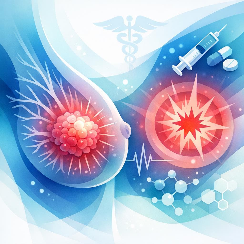 Medical illustration for Is breast cancer pain common, causes, and care - Persly Health Information