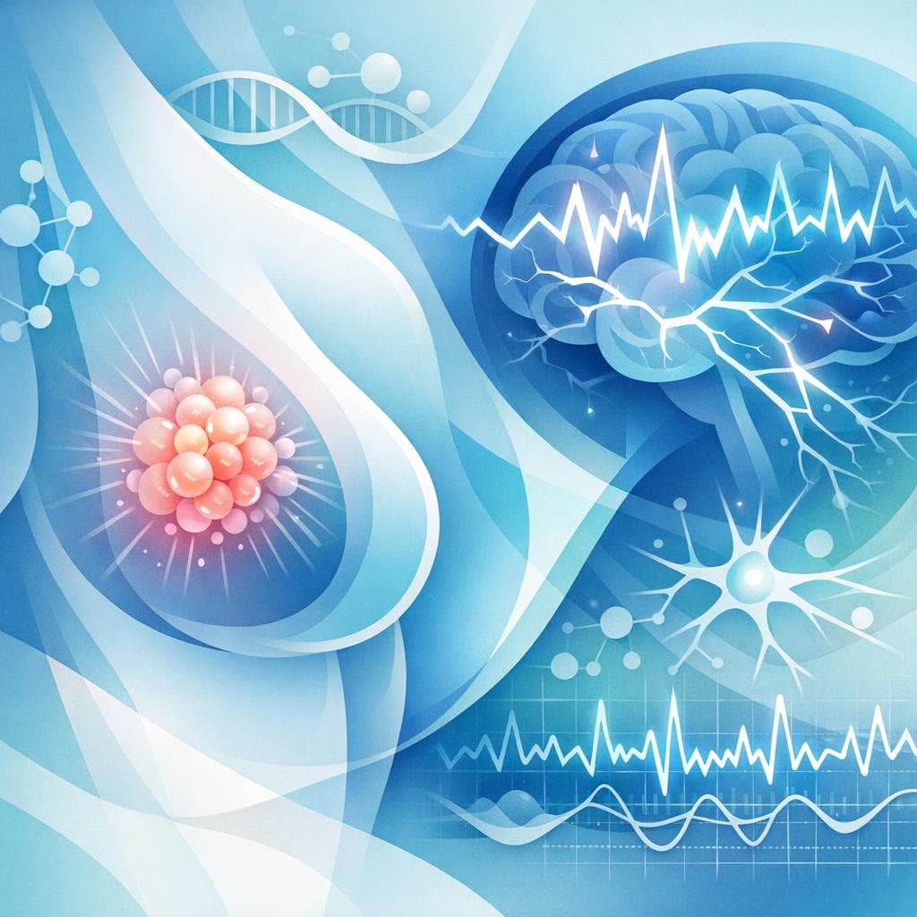 Medical illustration for Are seizures common in breast cancer, causes and care - Persly Health Information