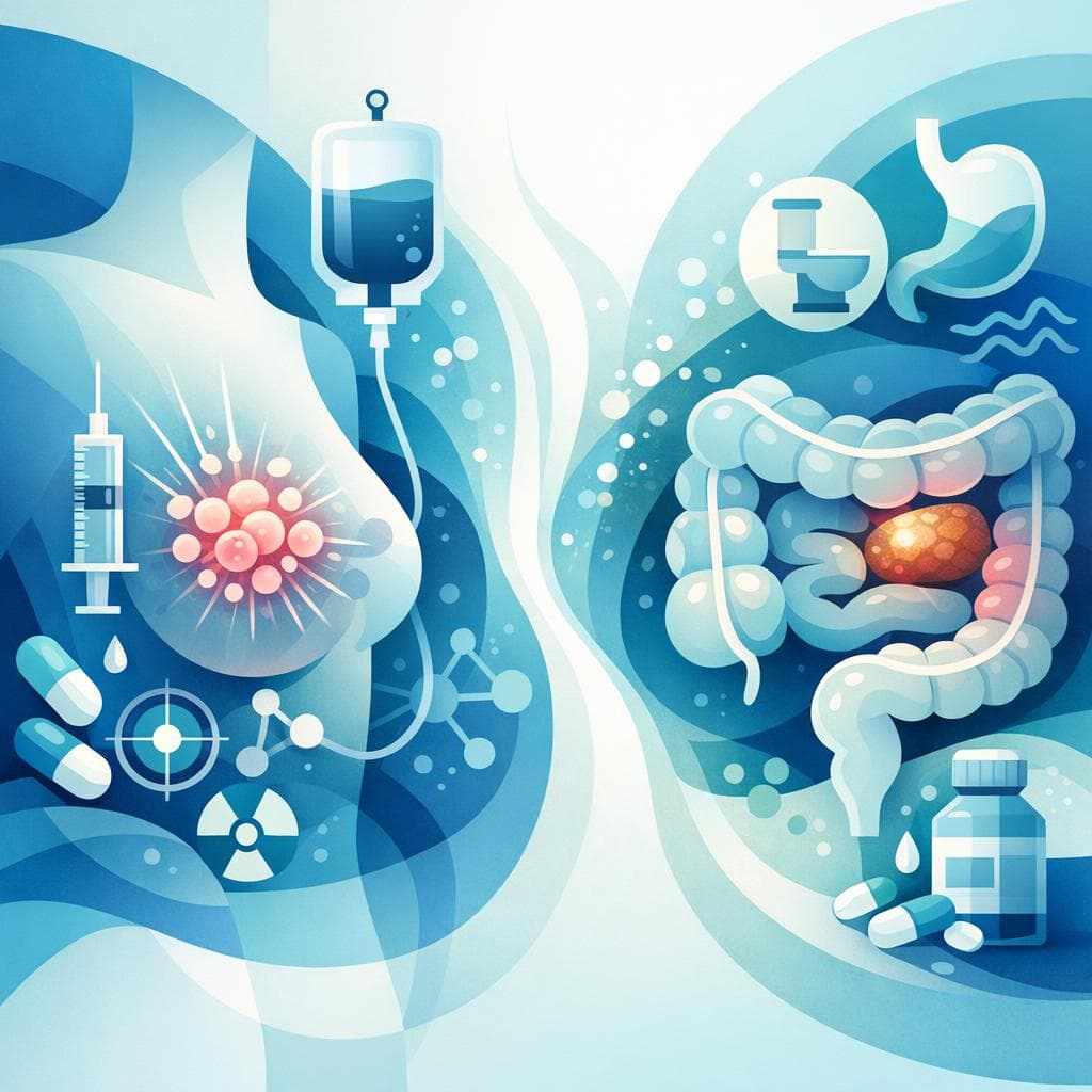 Medical illustration for 乳がん治療で便秘はよくある副作用?対策まとめ - Persly Health Information