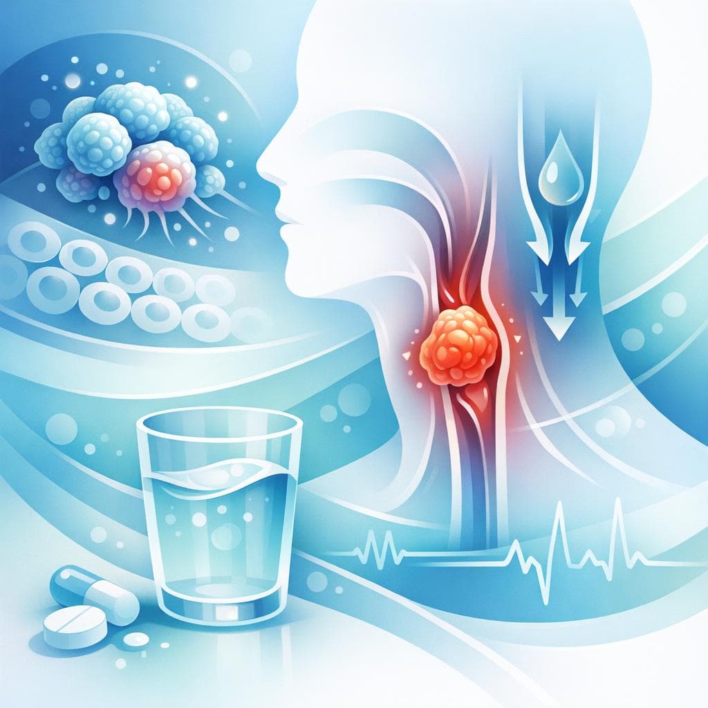 Medical illustration for がんで嚥下困難は起こる?原因と対処法を解説 - Persly Health Information