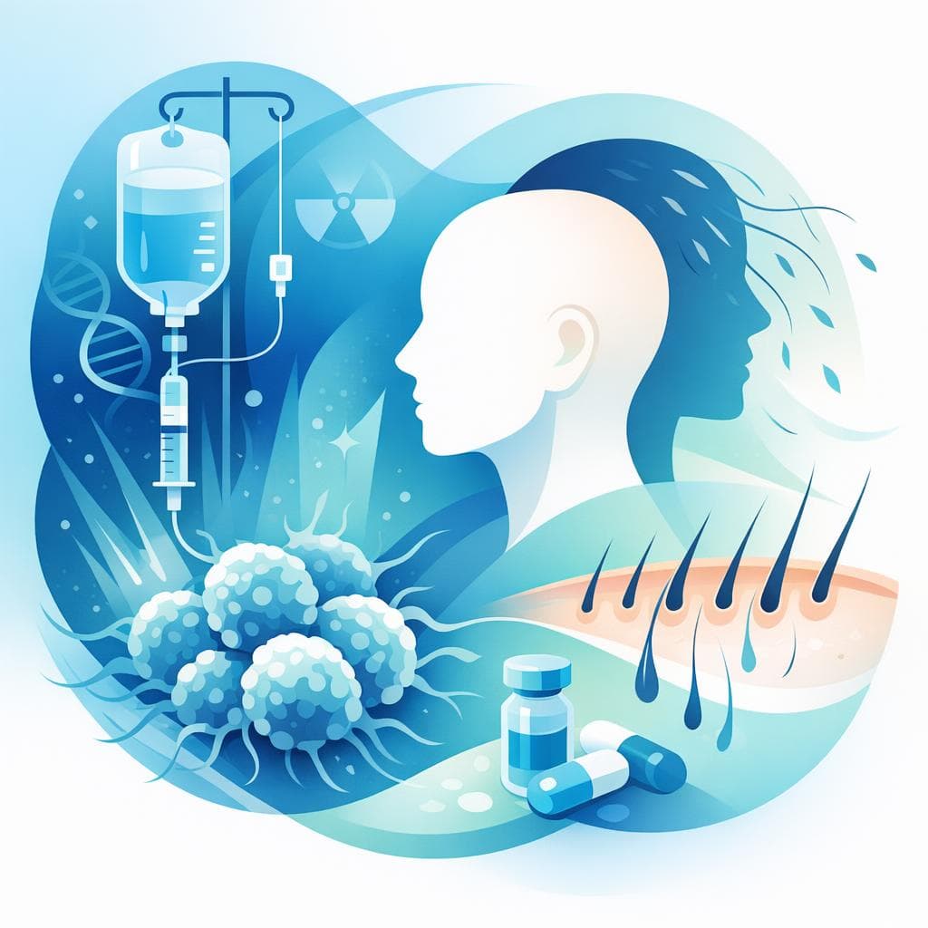Medical illustration for Cancer Treatment and Hair Loss: What to Expect and Manage - Persly Health Information