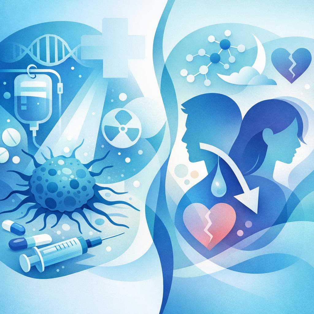 Medical illustration for がん治療で性欲低下はよくある?原因と対処法 - Persly Health Information