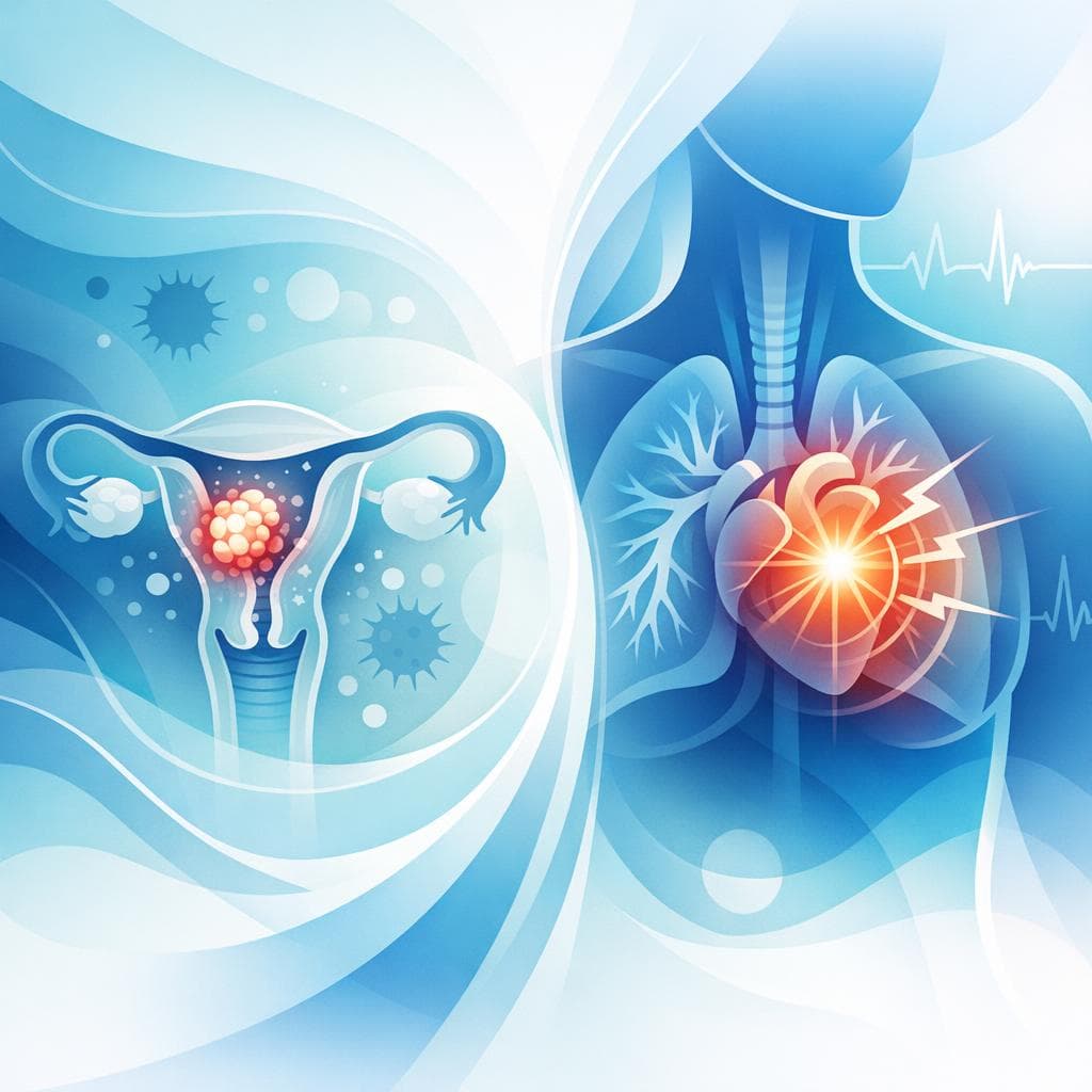 Medical illustration for Chest Pain and Cervical Cancer: Symptoms, Causes, Care - Persly Health Information