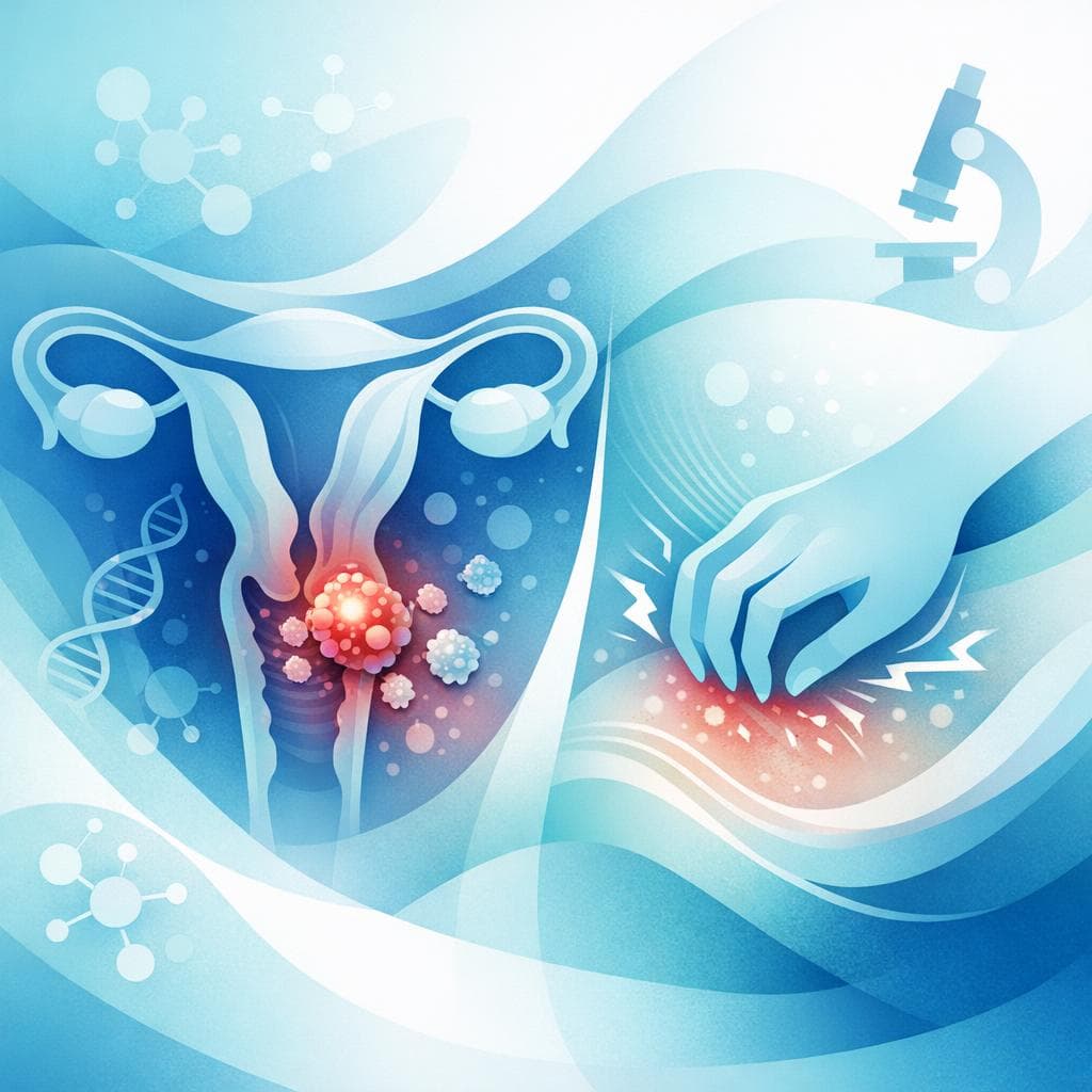 Medical illustration for 子宮頸がんで「かゆみ」は一般的?原因と対処法 - Persly Health Information