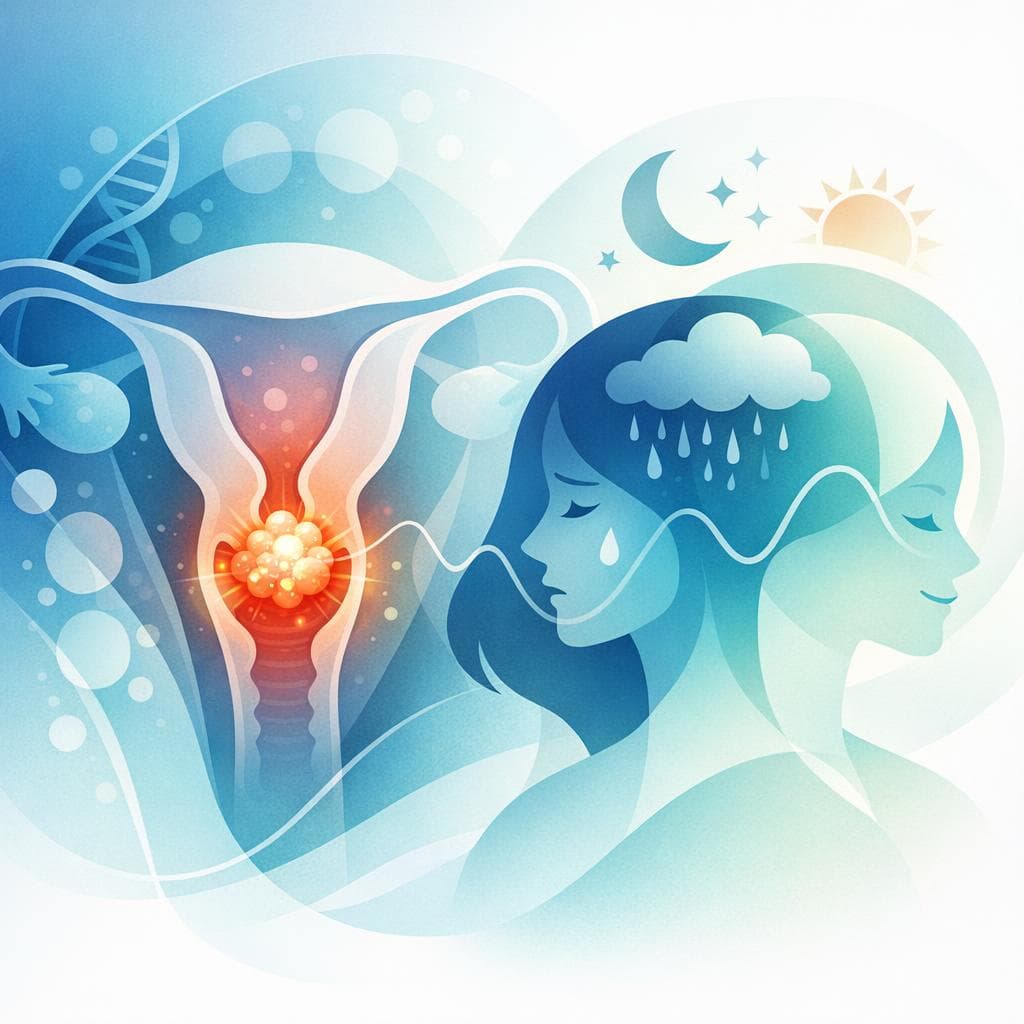 Medical illustration for Mood swings in cervical cancer: causes and care - Persly Health Information