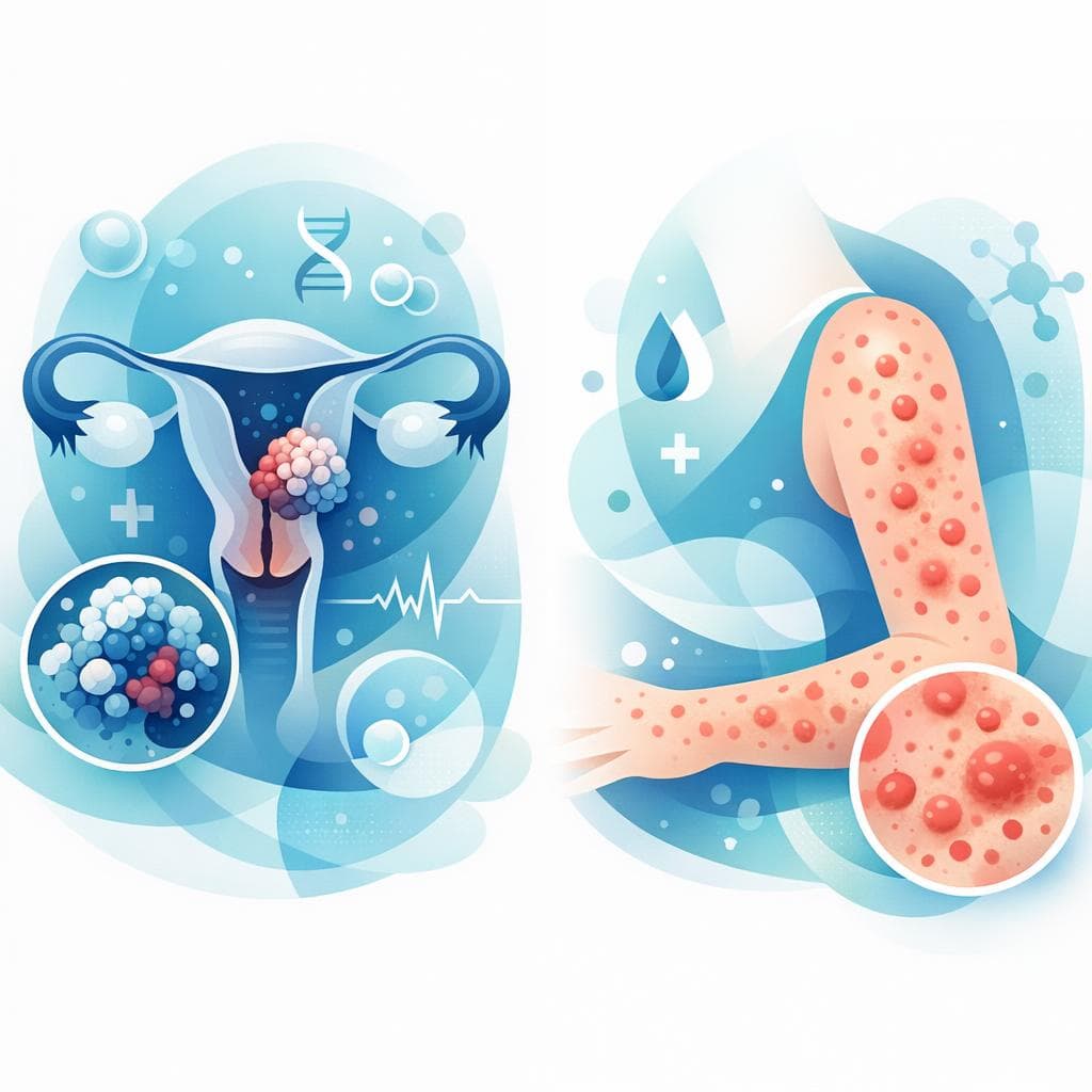 Medical illustration for Is a skin rash a symptom of cervical cancer? - Persly Health Information