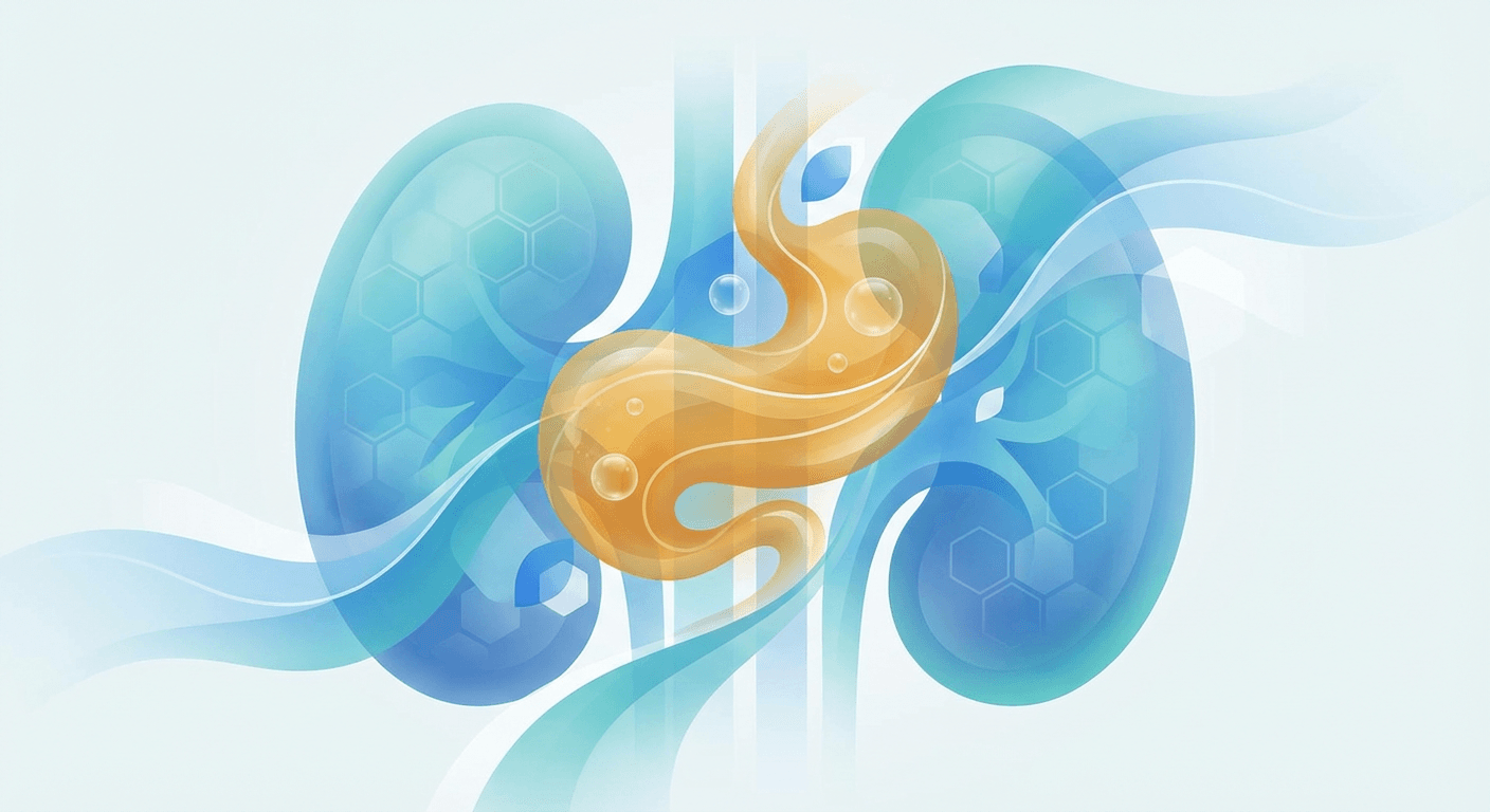 Medical illustration for PubMedの資料に基づく | 蜂蜜を摂取すると慢性腎臓病の腎機能が改善したり病気の進行が遅くなるというのは本当ですか? - Persly Health Information