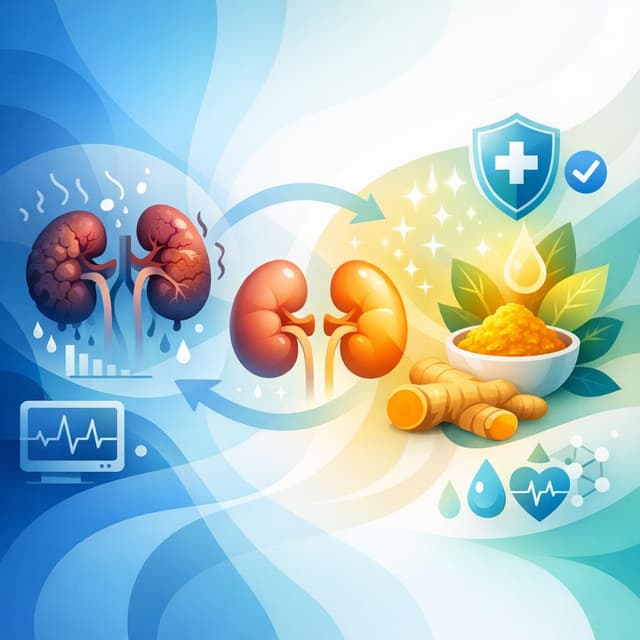 Based on PubMed | Does turmeric supplementation improve symptoms such as itching, inflammation, or fatigue in people with chronic kidney disease?