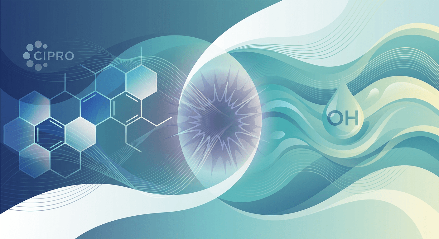 Medical illustration for PubMed 자료 기반 | 시프로플록사신 복용 중에 술을 마셔도 되나요? - Persly Health Information