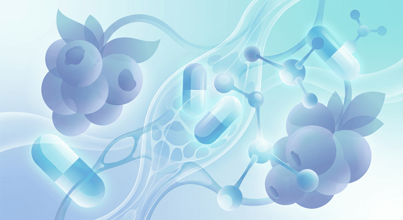 Medical illustration for 基于WHO资料 | 服用氯吡格雷期间食用蓝莓或饮用蓝莓汁是否会影响药效或增加出血风险? - Persly Health Information