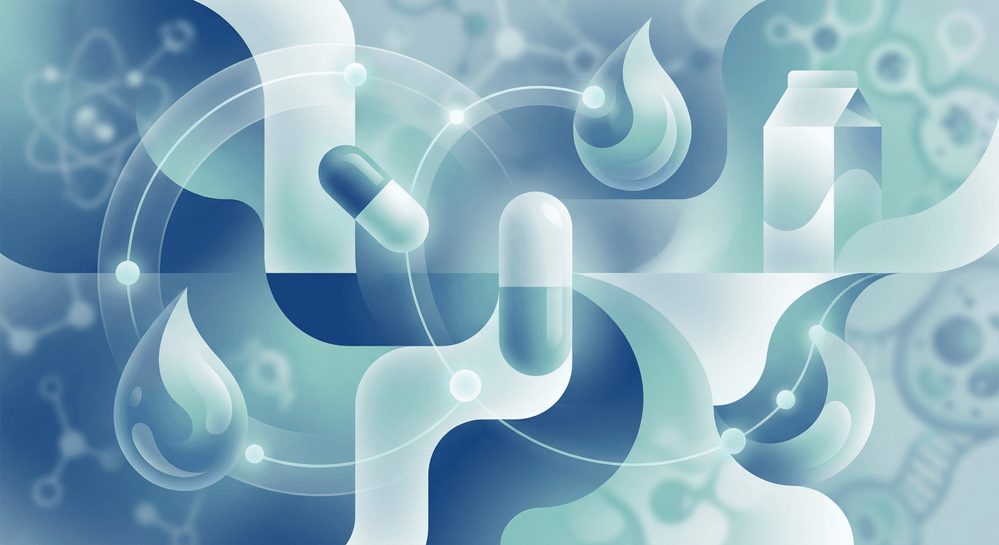 Medical illustration for WHOの資料に基づく | クロピドグレル服用中に牛乳やヨーグルトなどの乳製品を摂っても、薬の吸収や効果に影響はありませんか? - Persly Health Information