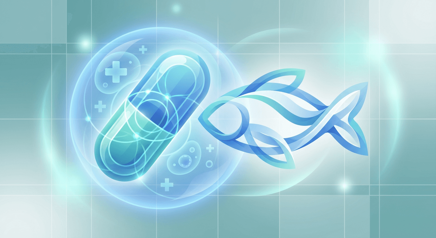 Medical illustration for Basado en EMA | ¿Es seguro comer pescado o tomar suplementos de aceite de pescado (omega‑3) mientras estoy tomando clopidogrel, o aumenta el riesgo de sangrado? - Persly Health Information