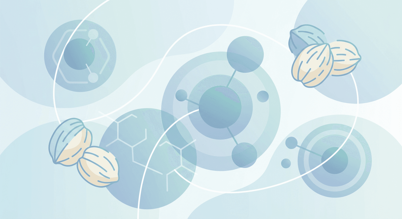 Medical illustration for 基于WHO资料 | 服用氯吡格雷期间可以吃坚果吗?比如核桃、杏仁、花生,是否会影响药效或增加出血风险? - Persly Health Information