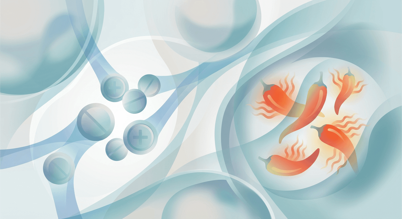 Medical illustration for WHO 자료 기반 | 클로피도그렐을 복용 중인데 매운 음식(고추나 떡볶이 등)을 먹으면 약효나 출혈 위험에 영향을 주나요? - Persly Health Information